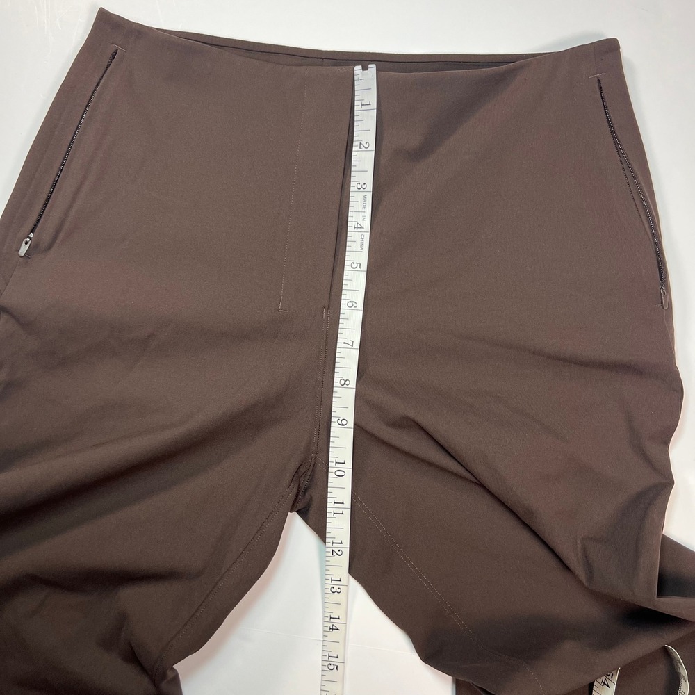 Lululemon Smooth Fit Pull-On High-Rise Cropped Pants Women 8 Java Brown LW6CA1S - Picture 5 of 10